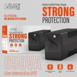 BlackCopper BC-UPS650VA 650VA Line-Interactive UPS with AVR