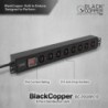 BlackCopper BCPDU8PC13 8-Way C13 Rack Mount PDU with Master Switch, 19" 1U
