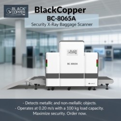 BlackCopper BC-8065A X-Ray Baggage Scanner, 800 x 650mm Tunnel