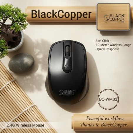 BlackCopper BCWM03 2.4G Wireless Mouse, 1200 DPI