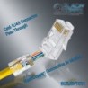 BlackCopper BCRJBPTCT6 RJ45 Cat6 Pass-Through EZ Connector (Pack)