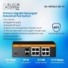 BlackCopper BC-IRPOEL2-8G-F2 8-Port Gigabit Industrial Layer 2 Managed PoE Switch with 2 SFP