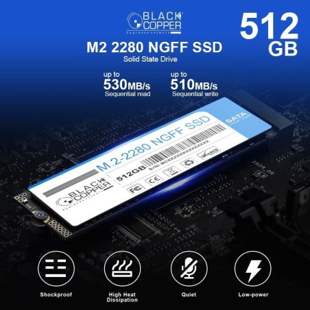 BlackCopper BCM2NGFF512SSD 512GB M.2 2280 SATA SSD