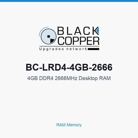BlackCopper BC-LRD4-4GB-2666 4GB DDR4 2666MHz Desktop RAM