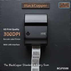 BlackCopper BC-LP3500 4" Desktop Thermal Transfer Barcode Label Printer, 300 DPI, USB + LAN