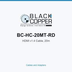 BlackCopper BC-HC-20MT-RD HDMI v1.4 Cable, 20m