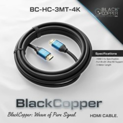 BlackCopper BC-HC-3MT-4K 4K HDMI 2.0 Cable, 3m