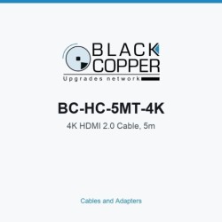 BlackCopper BC-HC-5MT-4K 4K HDMI 2.0 Cable, 5m