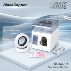 BlackCopper BC-NB-1D Note Binding Machine with LCD, 30mm Capacity