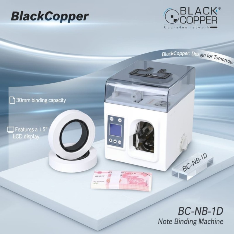 BlackCopper BC-NB-1D Note Binding Machine with LCD, 30mm Capacity