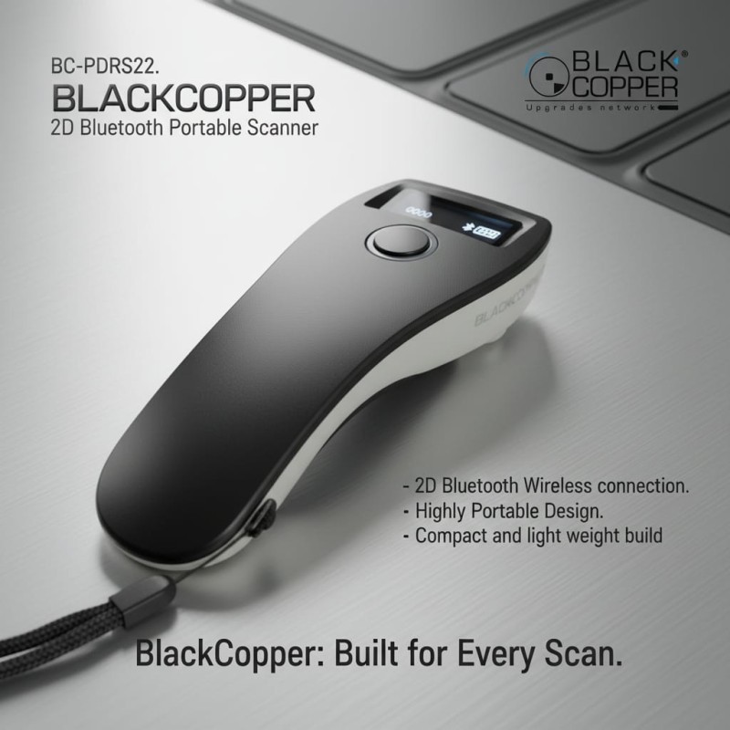 BlackCopper BC-PDRS22 2D Bluetooth Portable Barcode Scanner