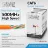 BlackCopper BCMXC6ORANGE Cat6 UTP Network Cable Roll, Orange