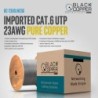 BlackCopper BC-23USLNC6G Cat6 UTP 23AWG Pure Copper Cable, 4-Pair, Grey, 305m
