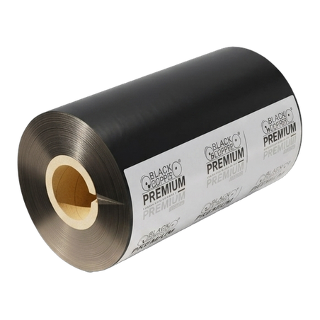 BlackCopper BC-110300PRR Resin Thermal Transfer Ribbon 110mm x 300m