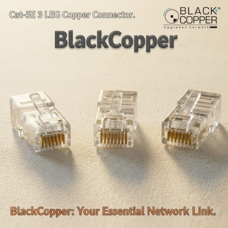 BlackCopper BCRJJCT5e RJ45 Cat5e Unshielded Connector (Pack)