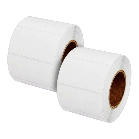 BlackCopper BC-TTL-55x30-1up Thermal Transfer Barcode Label Roll 55 x 30mm, 1-Up, 1,000 Labels, 1.5" Core