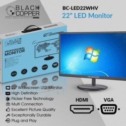 BlackCopper BC-LED22WHV 22" Full HD LED Monitor, HDMI & VGA