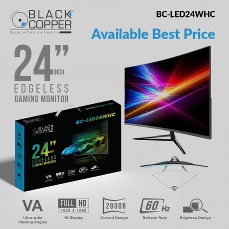 BlackCopper BC-LED24WHC 24" Curved Gaming Monitor