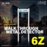 BlackCopper BC-WZ6 6-Zone Walk Through Metal Detector with LCD Display