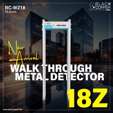BlackCopper BC-WZ18 18-Zone Walk Through Metal Detector with LCD Display