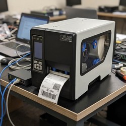 BlackCopper BC-LP4500 4" Industrial Thermal Transfer Barcode Label Printer, 203 DPI, USB + Serial + LAN