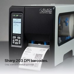 BlackCopper BC-LP4500 4" Industrial Thermal Transfer Barcode Label Printer, 203 DPI, USB + Serial + LAN