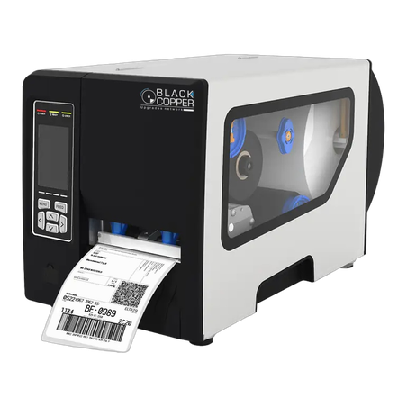BlackCopper BC-LP4600 4" Industrial Thermal Transfer Barcode Label Printer, 300 DPI, USB + Serial + LAN