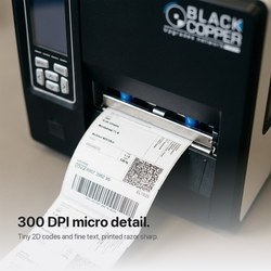 BlackCopper BC-LP4600 4" Industrial Thermal Transfer Barcode Label Printer, 300 DPI, USB + Serial + LAN