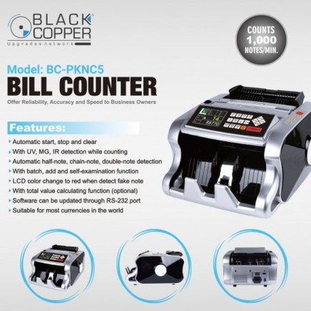 BlackCopper BC-PKNC5 Mixed Denomination Value Counter for Pakistani Currency