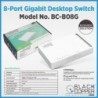BlackCopper BC-B08G 8-Port Gigabit Desktop Switch