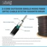 BlackCopper BC2CFC 2-Core Single Mode Outdoor Fiber Optic Cable (GYXTW)
