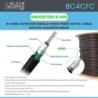 BlackCopper BC4CFC 4-Core Single Mode Outdoor Fiber Optic Cable (GYXTW)