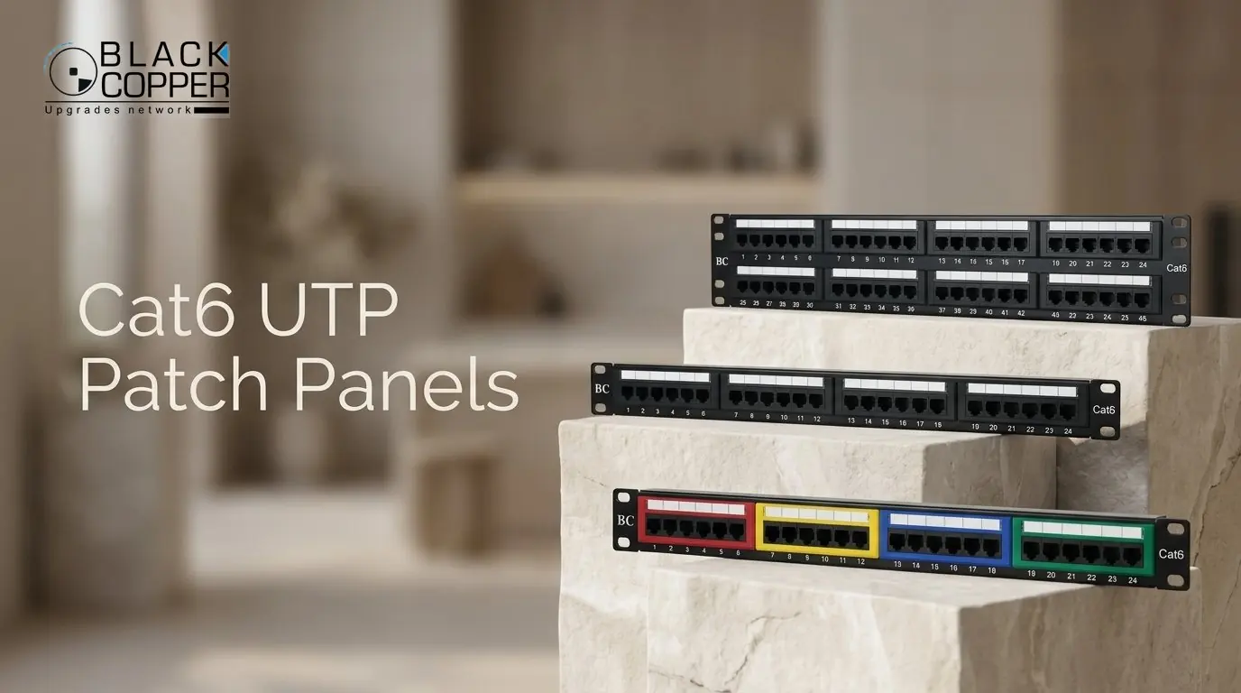 BlackCopper Cat6 UTP Patch Panels