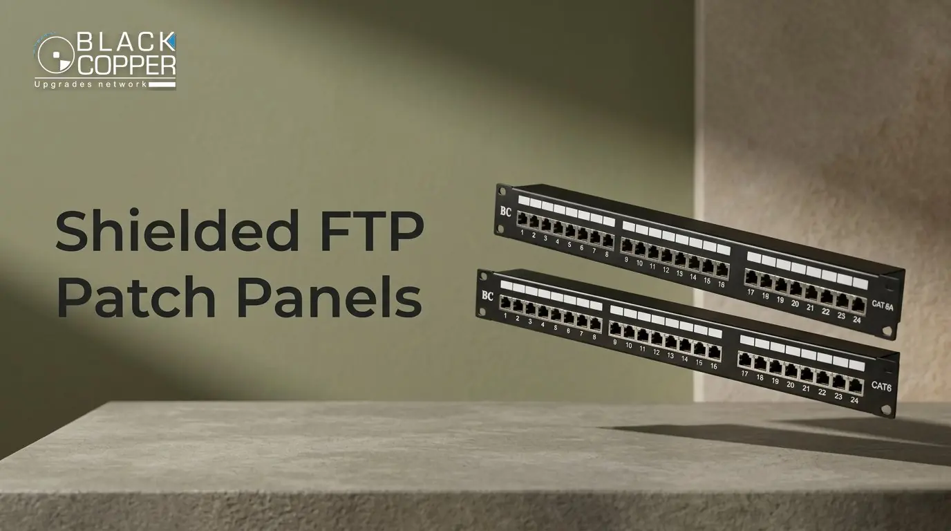 BlackCopper Shielded FTP Patch Panels