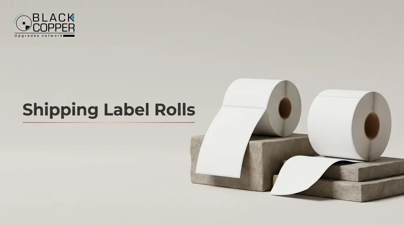 BlackCopper Shipping Label Rolls 4x6 and 4x8