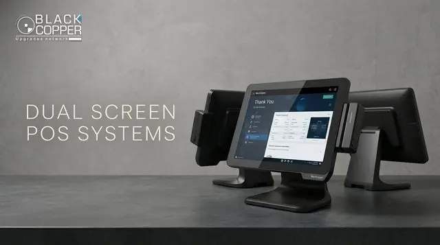 Dual screen POS systems