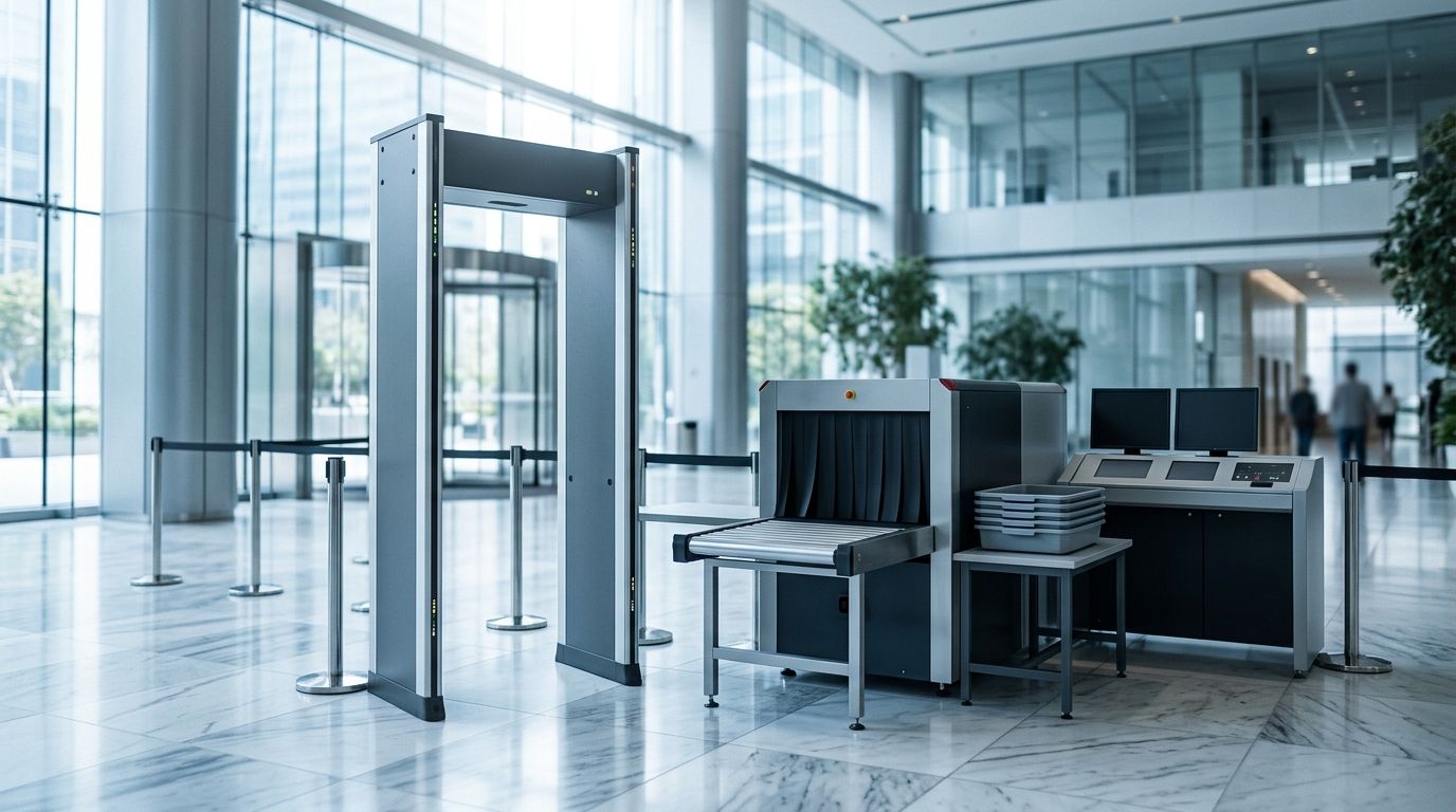 BlackCopper security screening at a corporate entrance