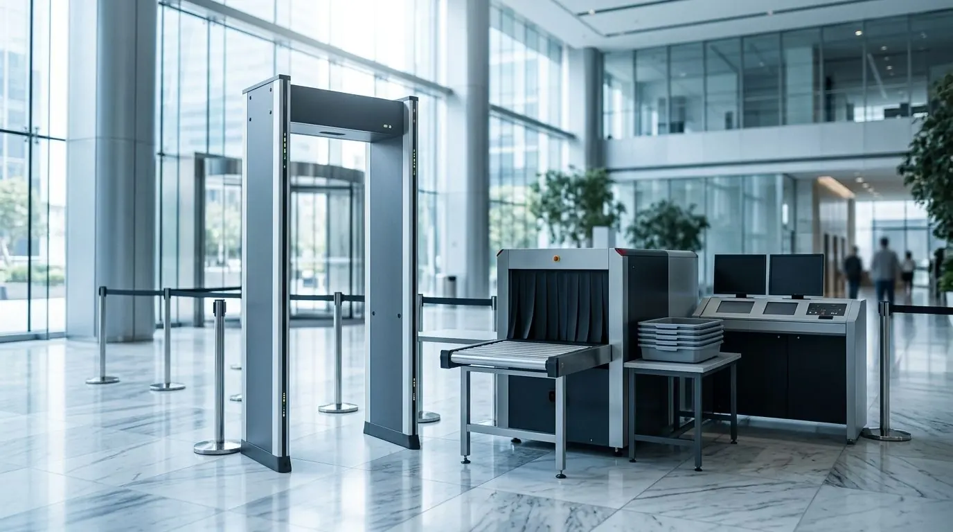 BlackCopper security screening at a corporate entrance